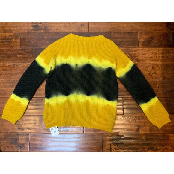 Palm Angels Yellow and Black Tie-Dye Casentino Sweater, Size Medium - Picture 6 of 6